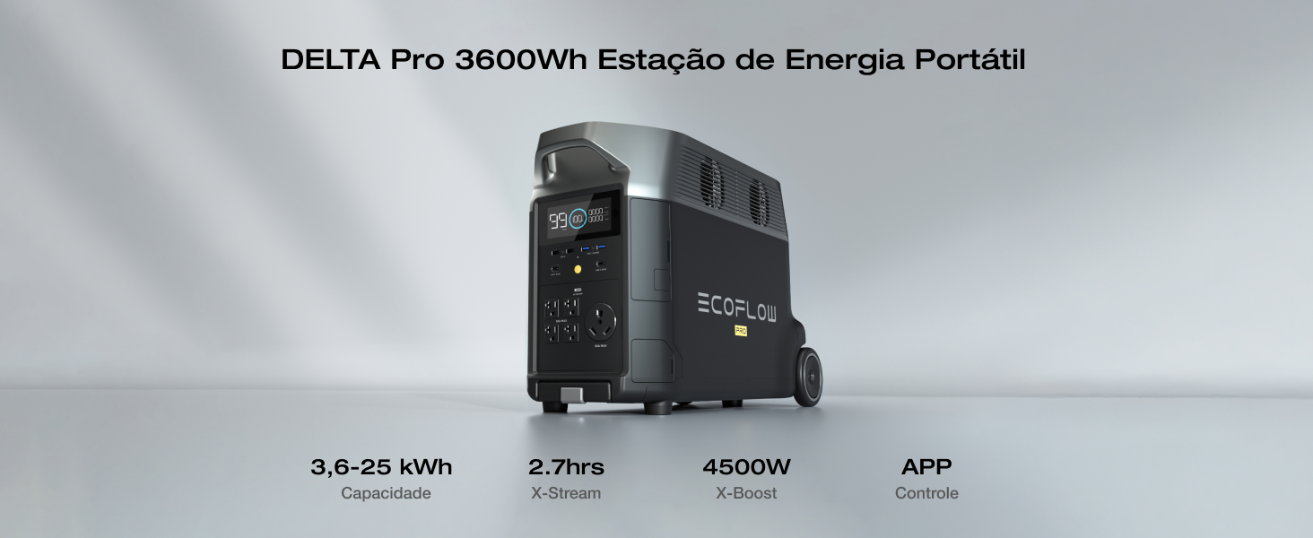 EF ECOFLOW Estação de Energia Portátil Delta Pro 3600 Wh